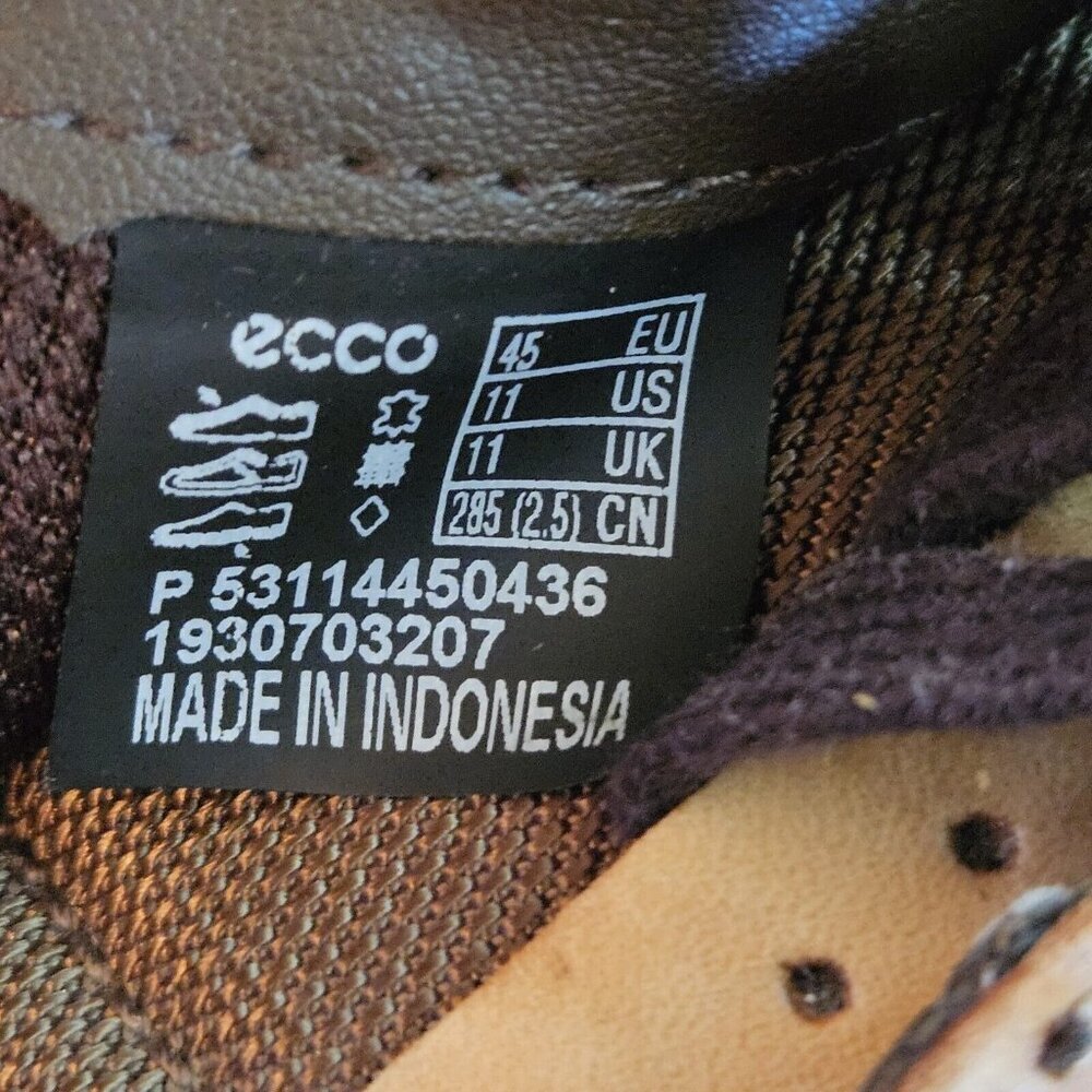 ECCO MEN'S SOFT 7 STREET SNEAKER US Size 11 Tan - Picture 6 of 6